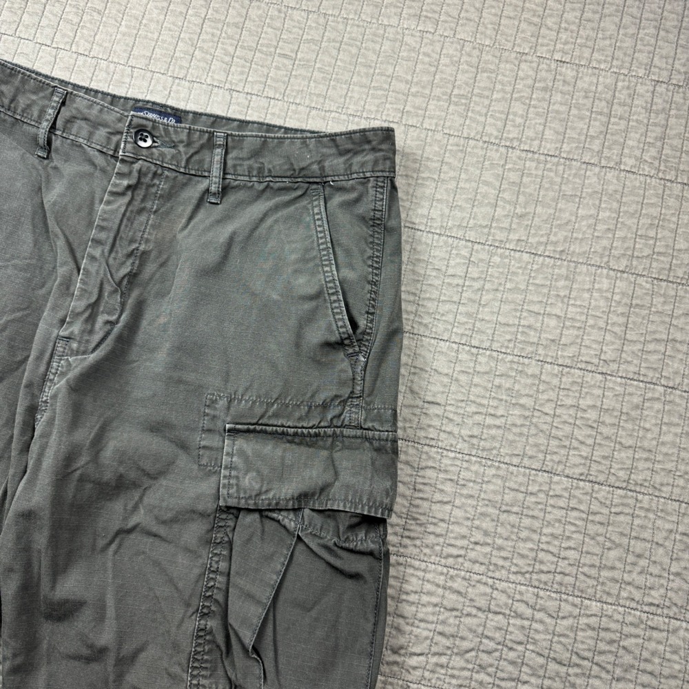 Levis Mens 34 Cargo Shorts Gray Ripstop 9" Utility Skater Casual Streetwear - Picture 2 of 12